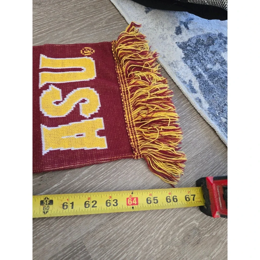 Ruffneck Scarves Arizona State‎ University ASU Sun Devils Maroon Gold Knit Scarf